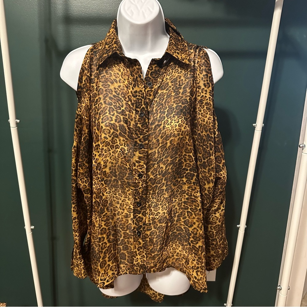 UNIF leopard print blouse